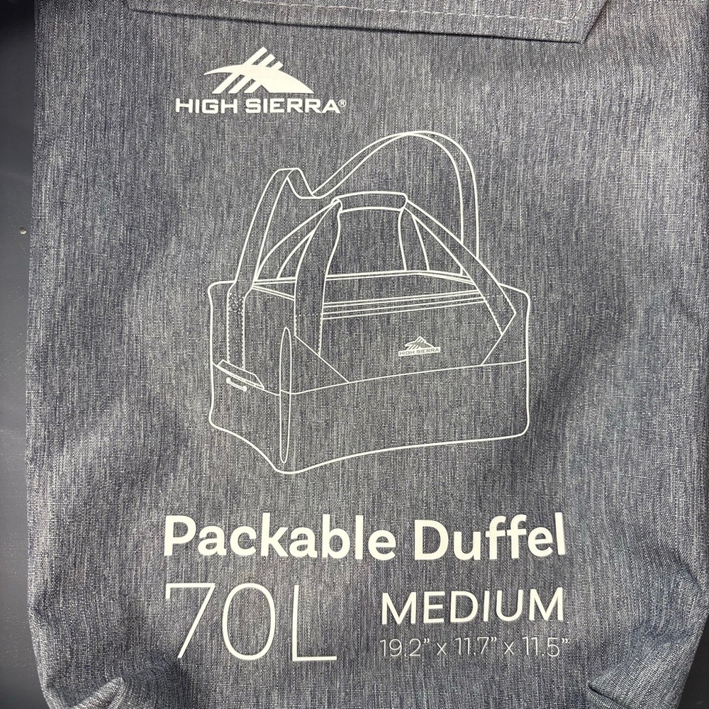 High Sierra Gray Duffel Bag